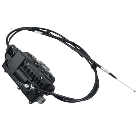 Professional Grade Electric Parking Brake Actuator Kit For BMW X5 E70 And X6 E71 2008 Through 2014 showing wiring and module details.
