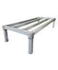 Heavy Duty Aluminum Dunnage Rack With 1850 Lb Capacity All Welded Aluminum Storage Platform For Industrial Warehouses Restaurants And Backrooms Elevates Items Off The Floor Rust Resistant Built To Last 36 Inch By 20 Inch By 8 Inch, 36x20x8 view