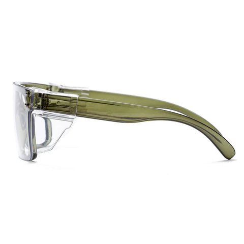 Solid Z87 Compliant Safety Glasses Featuring Kickass Photochromic Transition Lenses With Slick Removable Side Shields For Heavy Duty Impact Protection And Smooth UV400 Anti Blue Light Filters