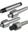 Genuine Solid Build Cnc Rotary Axis Tailstock Tool Light Center Mt2 Steel Lathe Accessory For Metal Woodworking Turning Carving With Sick Precision Alignment set of four MT2 center supports with diverse tip shapes.