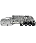 Top Tier Smooth Shifting Valve Body For Ford And Mazda B Series Transmissions side view of aluminum component with connectors.