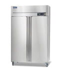 Heavy Duty Commercial Freezer Double Door Reach In 36 Cu Ft Premium Stainless Steel with electronic controls for kitchens.