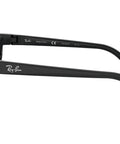 Side view of Predator 2 Rectangular Polarized Sunglasses For Men With Premium Acetate Frames And Scratch Resistant Glare Busting Lenses Black
