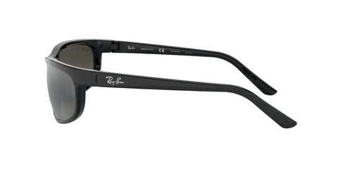 Side view of Predator 2 Rectangular Polarized Sunglasses For Men With Premium Acetate Frames And Scratch Resistant Glare Busting Lenses Black