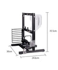 Beefy Open Air PC Frame Test Bench For ATX MATX ITX Builds, Aluminum DIY Chassis for custom water cooling, side view