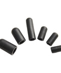 Assorted rubber caps from 105 Piece Rubber Vacuum Cap Kit With Assorted Hose End Sizes For Automotive Carburetor And Manifold, High Temp Seals