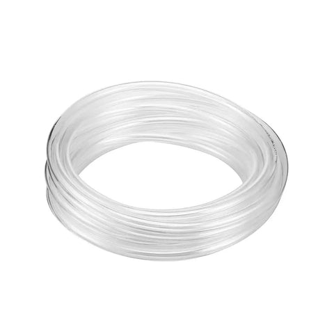 Clear PU Pneumatic Air Tubing 10mm OD By 6.5mm ID 10 Meter Length for air compressors, coiled view of flexible polyurethane hose