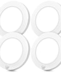 Motion Sensor LED Ceiling Light Pack Of 4, 1200 Lumen, 15W 100W Eq, 3000K 4000K 5000K Selectable, 7.5 Inch Flush Mount Indoor Lighting for Stairs