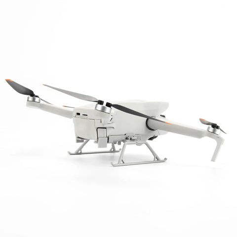 Extended Foldable Landing Gear Kit For Mini 3 And Mini 3 Pro Drones Boost Ground Clearance By 21mm Easy Install Durable Protective Leg Gear Accessory For Rough Terrain installed on drone