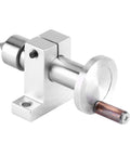 Double Bearing Live Center For Mini Lathe Machine with Revolving Center, metal construction, adjustable hole depth, side view