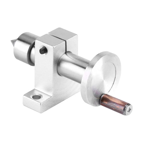Double Bearing Live Center For Mini Lathe Machine with Revolving Center, metal construction, adjustable hole depth, side view