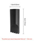 Grippy Nonslip Silicone Foot Protector Cover For Electric Scooters M365 Mi3 4Ultra Elites Replacement Part, black shield, dimensions shown