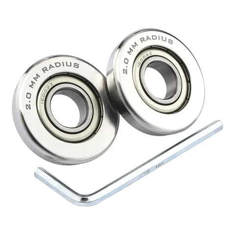 Heavy Duty Metal Bender Roller Set Handles Aluminum And Zinc Bends Like A Champ With A Slick 2mm Radius Wheel Forged From Rust Proof Stainless Steel And Laser Etched Dimensions For Quick Grip