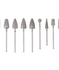9 Piece Pedicure Cone Barrel Ball Drill Bit Set For Cracked Skin And Callus Removal 3 By 32 Shank Pro Diamond Foot Cuticle Bits