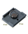 Pack Of 2 Quick Release Plates With One Quarter Inch Screw For RC2 Rapid Connect System, durable aluminum alloy, 41mm by 51mm size