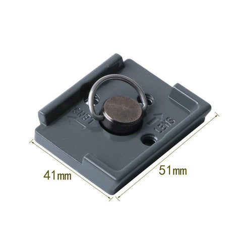 Pack Of 2 Quick Release Plates With One Quarter Inch Screw For RC2 Rapid Connect System, durable aluminum alloy, 41mm by 51mm size