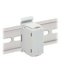 DIN Rail Cat6A Shielded In Line Mountable Snap In Coupler With Female To Female RJ45 Ports for networking