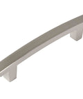 10 Pack Satin Nickel Contemporary Cabinet Hardware Handle Pull With 3-1/2 Inch Hole Centers, 4-3/4 Inch Overall Length, 1/2 Inch Width
