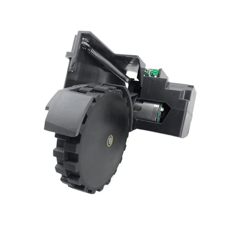 Replacement Wheel Module Set for Roborock S5 Series Vacuums Right and Left Travel Wheels close-up showing spring mechanism.