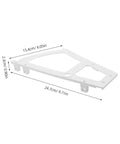 Two Pack Shoe Drawer Cabinet Hinges With Flip Frame Mechanism for Single Layer Shoe Rack Storage Easy Access, dimensions shown