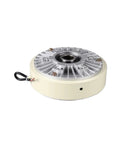 Hollow-shaft electromagnetic powder brake, 1.2 kgf·m, beige housing with central bore