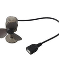Wind Power Mini Turbine USB Charger for Outdoor Adventures 5W Portable Wind Generator for Bikes Cars and Power Banks shown.