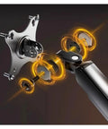 Fully Adjustable Single Monitor Mount For Desk Featuring Mechanical Spring Arm With Super Smooth Tilt and Rock Solid Bracket Design Supporting 17 To 32 Inch Screens Up To Twenty Pounds Easy Install close-up of the mount's mechanical components.