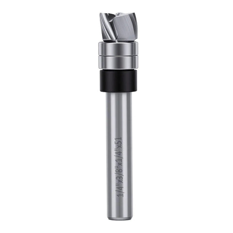 Kick Your Woodworking Game Up A Notch With This Laisanim Flush Trim Router Bit, featuring 1/4 inch shank and 3/8 inch diameter.
