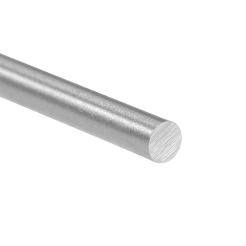 Round High Speed Steel (HSS) lathe rod, 3 mm diameter, 100 mm length, silver metal