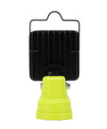 GOWENIC Cordless Floodlight, 6000lm Brightness, 360 Degree Rotating Head, rear view showcasing sturdy design and battery compatibility.