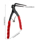 90 Degree Long Nose Snap Ring Pliers For Internal Circlip And Master Cylinder Retaining Rings, Heavy Duty Bent Lock Pliers, red handle