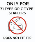 Image showing compatibility details for Kickass 22 Gauge Three Eighth Crown Chisel Point Upholstery Staples with stapler types.