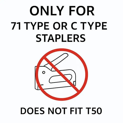 Image indicating compatibility of Heavy Duty 22 Gauge Upholstery Staples For C06 And 71 Series Tools with staplers.