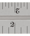 Close-up of 4 Inch Replacement Blade For Junior Combination Squares And Bevel Protractors With 4R Graduation Pro Grade Satin Chrome Finish