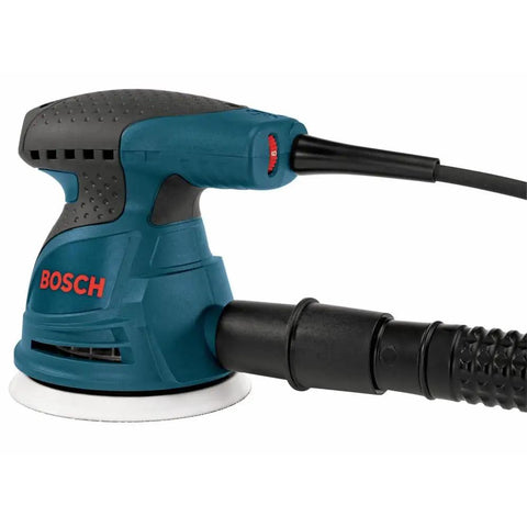 Handheld Palm Sander And Polisher With Variable Speed 7500 To 12000 OPM, 5 Inch, dampening brake, and hook and loop disc