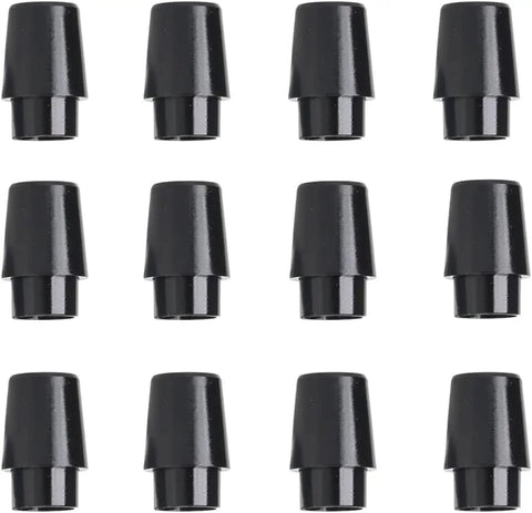 12 Pcs Black Golf Ferrules For 0.355 Inch Tip Irons And Shaft Sleeves Universal Fit Shaft Adapter For Golf Club Shafts