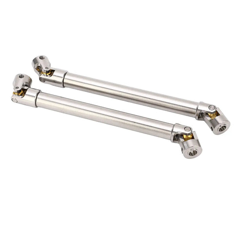 Beefy Stainless Steel M4 Drive Shaft Set For 1 To 10 RC Crawlers Universal Cross Knot With Brass Ball High Torque Spline Design Fits Axial SCX10 II