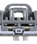 HVAC Blower Motor Resistor Connector Pigtail Wire Plug Harness for GM Cars Trucks, gray connector detail view.