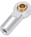 Lightweight Aluminum RC Link Rod Ends Set Durable Tie Rod End Ball Joints M3 10Pcs Silver For RC Cars Trucks Drones Hobbyists And Model Builders Optimized Handling For Stable Flexible Driving, silver aluminum rod end close-up