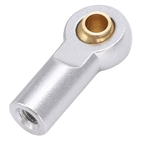 Lightweight Aluminum RC Link Rod Ends Set Durable Tie Rod End Ball Joints M3 10Pcs Silver For RC Cars Trucks Drones Hobbyists And Model Builders Optimized Handling For Stable Flexible Driving, silver aluminum rod end close-up