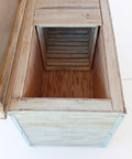 Inside view of Heavy Duty Insulated Layens Horizontal Beehive With One Point Five Inch Foam Walls Holds Twenty Frames No Sweat Assembly Aluminum Roof.
