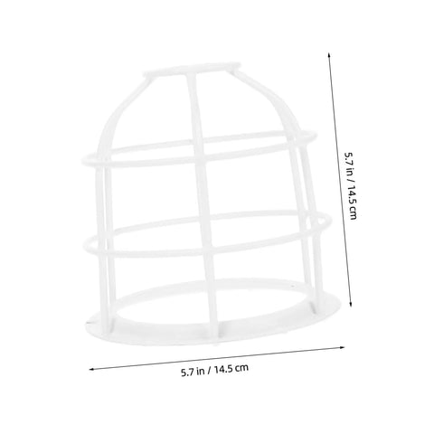 Heavy Duty Wire Lamp Shade And Bulb Guard Cage, measures 5.7in by 5.7in, weatherproof protective cover for pendant lights.