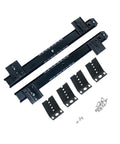 Full Extension Ball Bearing Drawer Slides 1 Pair For Home Office Long Rail Silver 27mm shown with installation components
