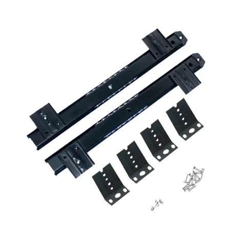 Full Extension Ball Bearing Drawer Slides 1 Pair For Home Office Long Rail Silver 27mm shown with installation components