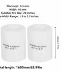 20 Inch Polyurethane Tire Liners Puncture Proof Belt For MTB And Road Bikes White 2 Pack specifications shown