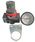 3/8 NPT Air Compressor Regulator Combo With Manual Drain And Bracket PSI Gauge, lightweight, precise flow control
