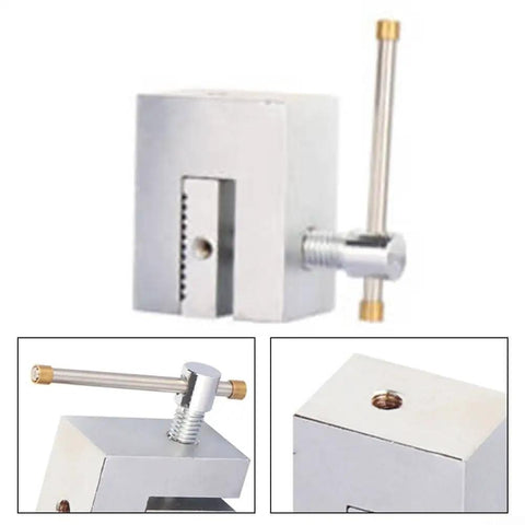 Stainless Steel Force Gauge Push Pull Clamp For Laboratory Testing, Rock Solid And Lab Grade, Cogging Design For Precision