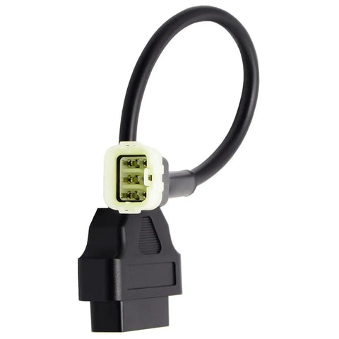 OBD2 OBDII 6 Pin 16 Pin Diagnostic Adapter Cable For KTM Motorcycles, black cable with connectors, plug and play