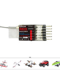 Rock Solid 2.4GHz RC Receiver For Drone And Fixed Wing, 6/10 Channel SBUS PWM PPM Outputs, Top Notch Anti Interference With DSSS FHSS, Compatible With AT9S AT9S Pro AT10 AT10II Transmitters For Airplanes And Drones.