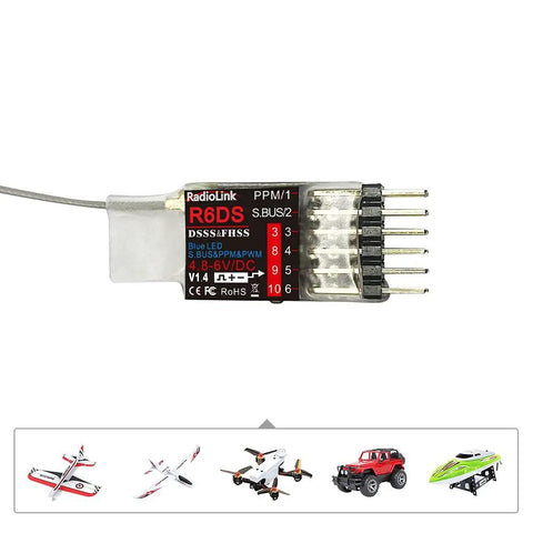 Rock Solid 2.4GHz RC Receiver For Drone And Fixed Wing, 6/10 Channel SBUS PWM PPM Outputs, Top Notch Anti Interference With DSSS FHSS, Compatible With AT9S AT9S Pro AT10 AT10II Transmitters For Airplanes And Drones.